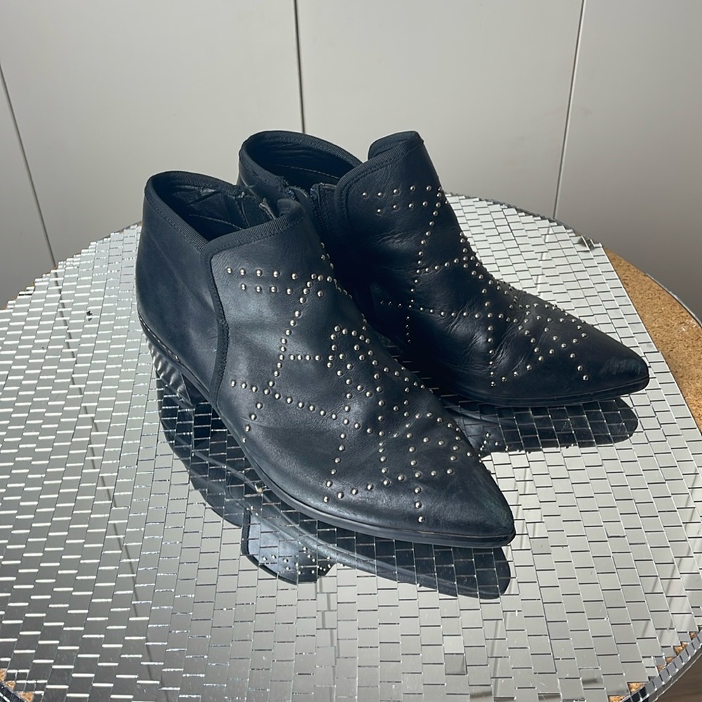 Black Studded Women’s Booties Size 9